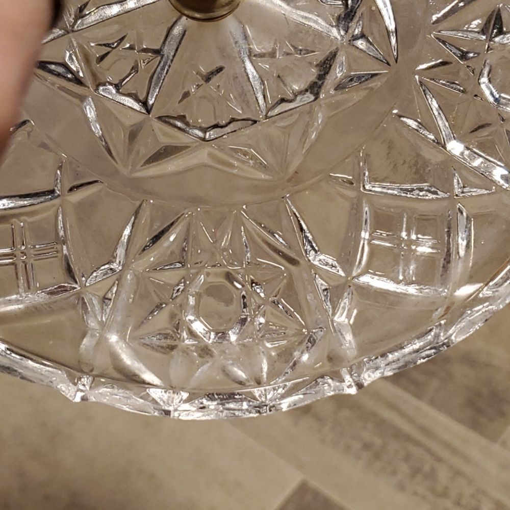 EUC Vintage Glass Handled Tray - Picture 5 of 6